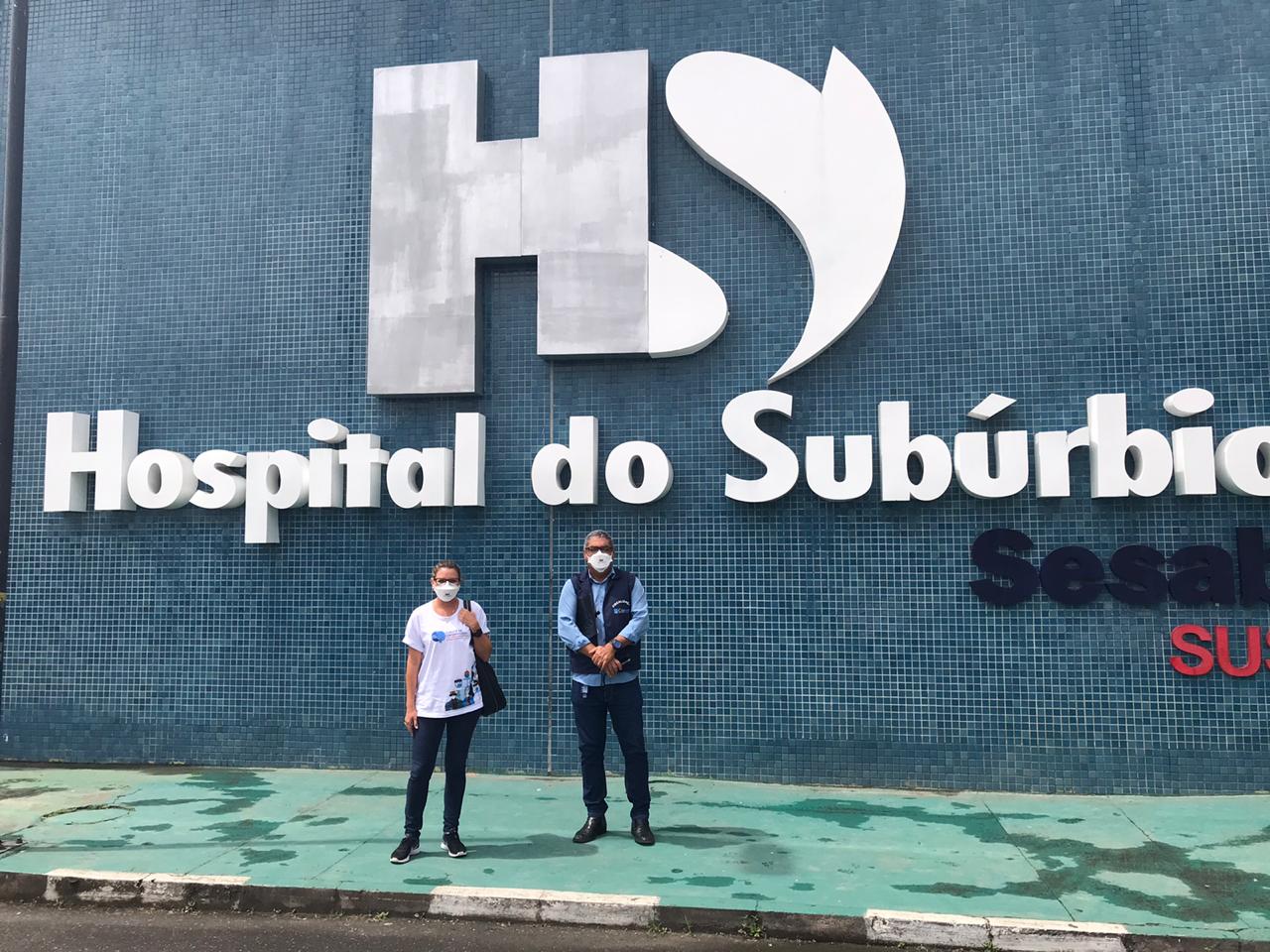 O Comitê de enfermagem para enfrentamento da covid 19 na Bahia vistoria o Hospital do Subúrbio