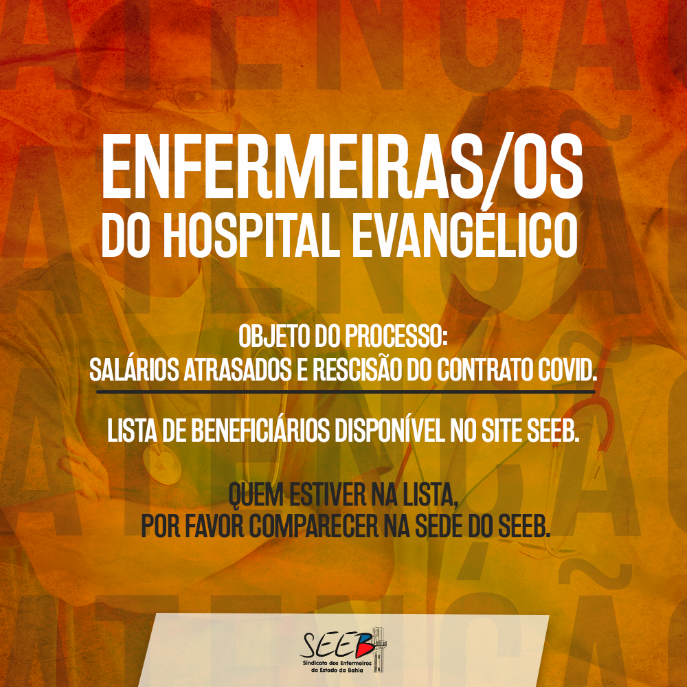 Processo Covid Hospital Evangélico da Bahia